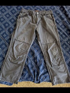 Men's Utility Work Pants in Gray